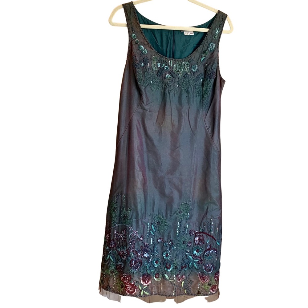 PERUVIAN CONNECTION GORGEOUS A-LINE SLEEVELESS OCCASION/ WEDDING DRESS SZ 12